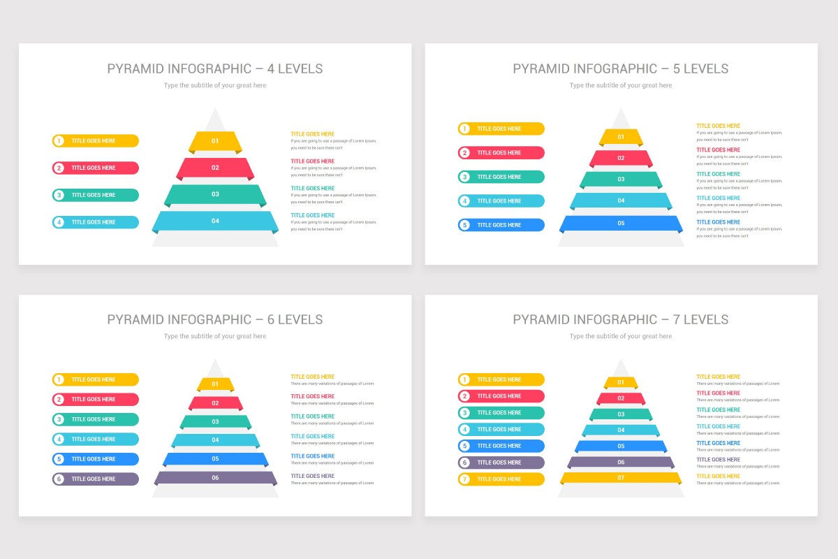 Pyramid Chart Keynote Diagram Template | Nulivo Market