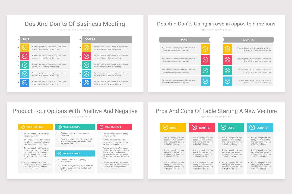 Do’s and Don’ts Keynote Presentation Template | Nulivo Market