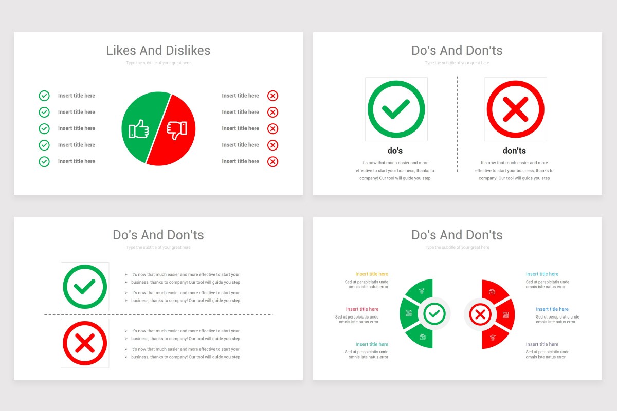 Do’s and Don’ts Keynote Presentation Template | Nulivo Market