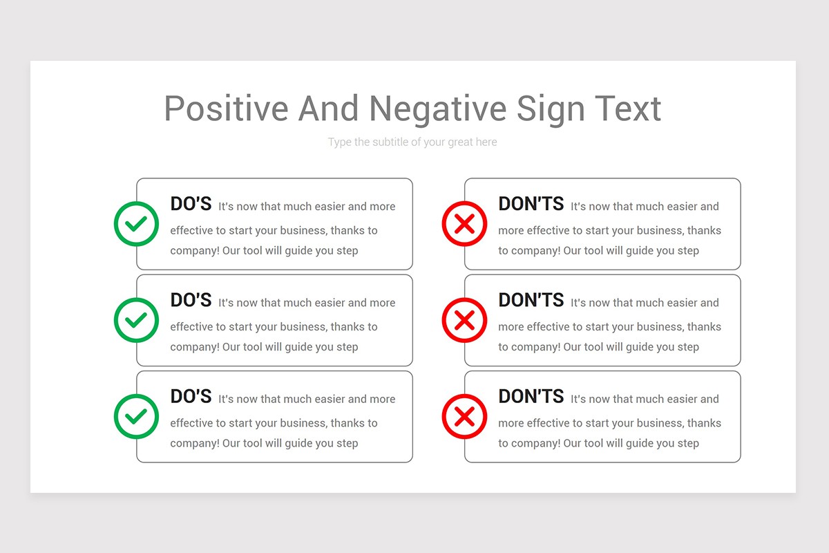 Do's and Don'ts Keynote Presentation Template Nulivo Market
