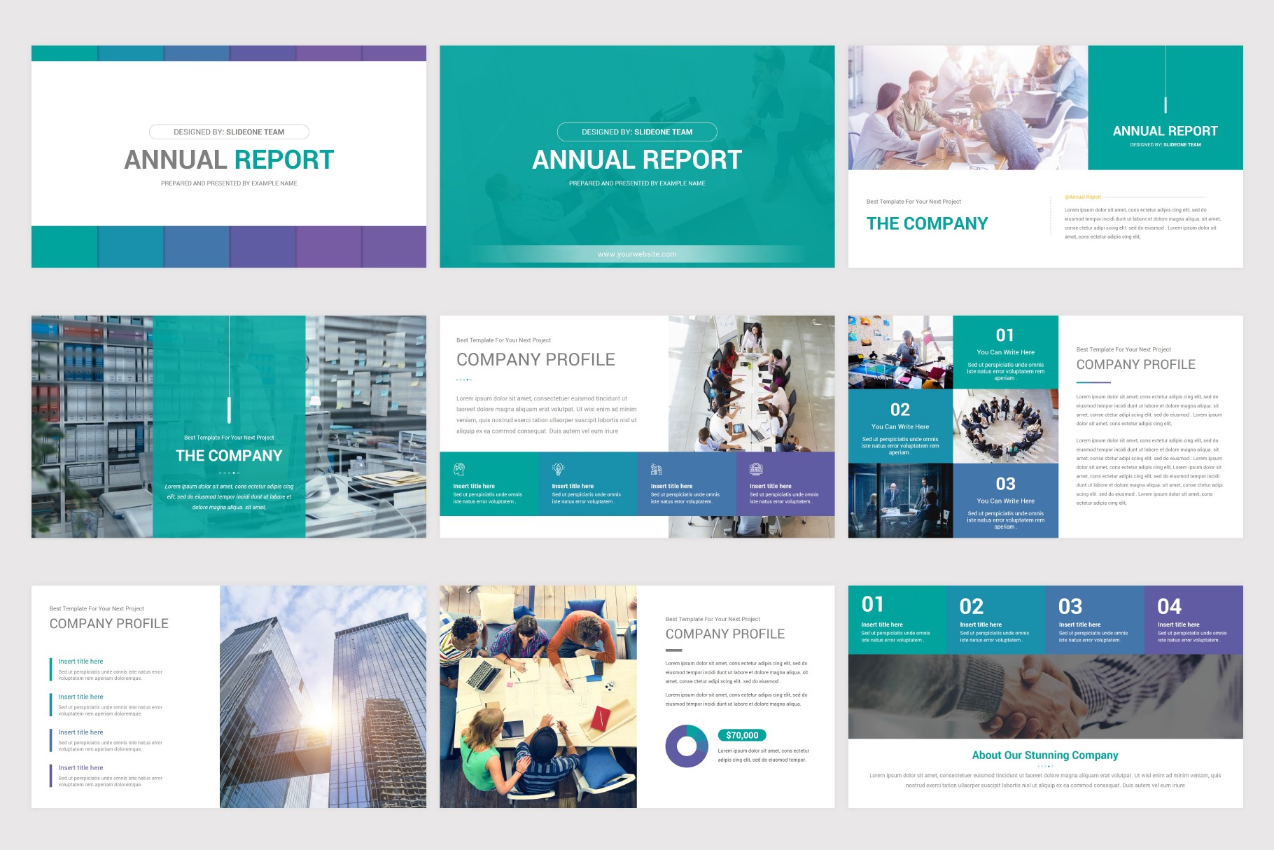 Annual Report Keynote Template For Presentation | Nulivo Market