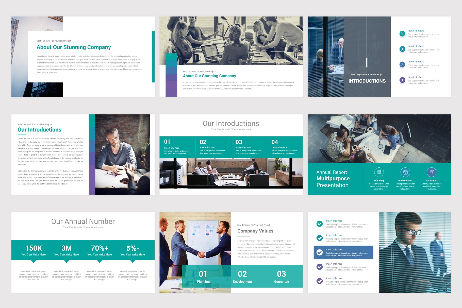 Annual Report Keynote Template For Presentation | Nulivo Market