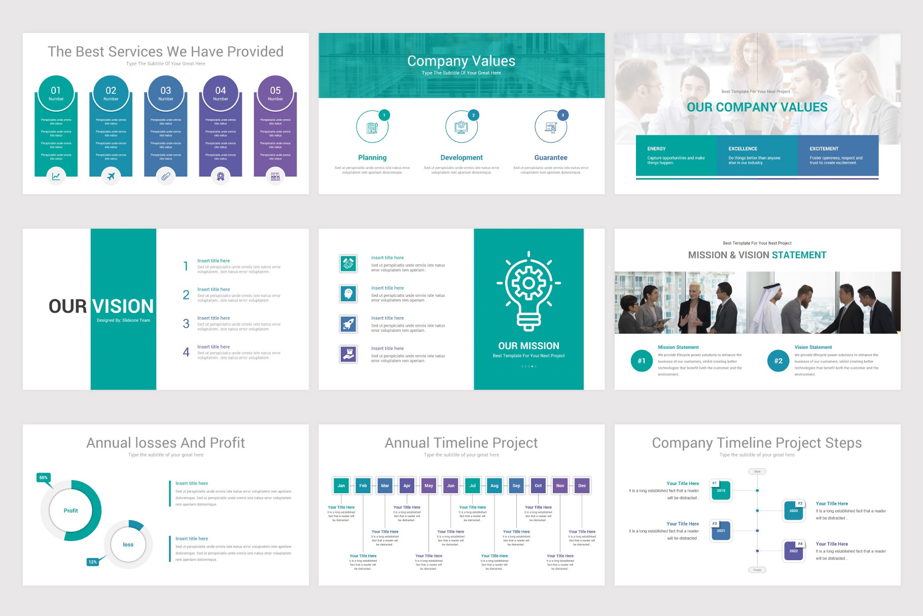 Annual Report Keynote Template For Presentation | Nulivo Market