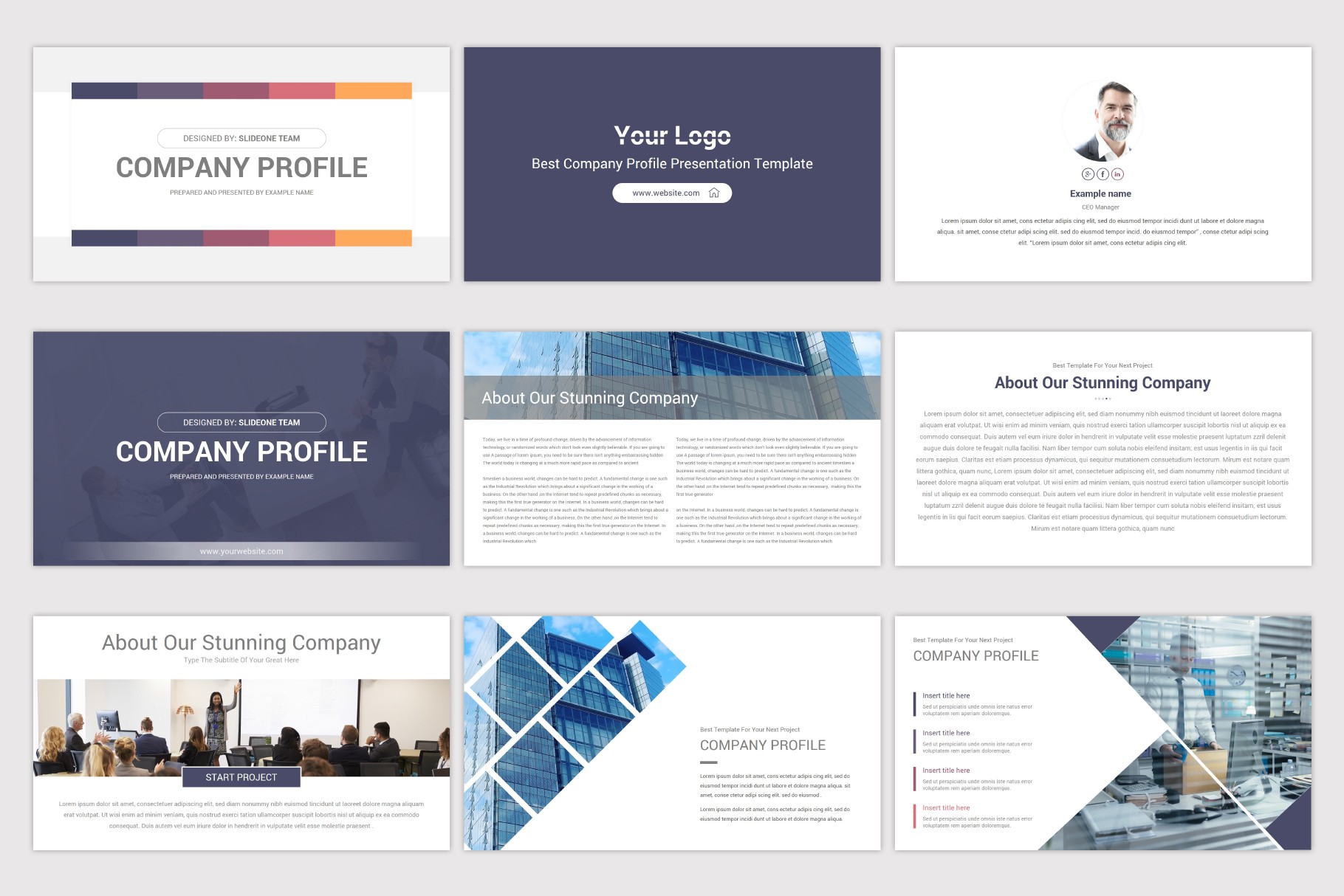 Company Profile PowerPoint Presentation Template Nulivo Market