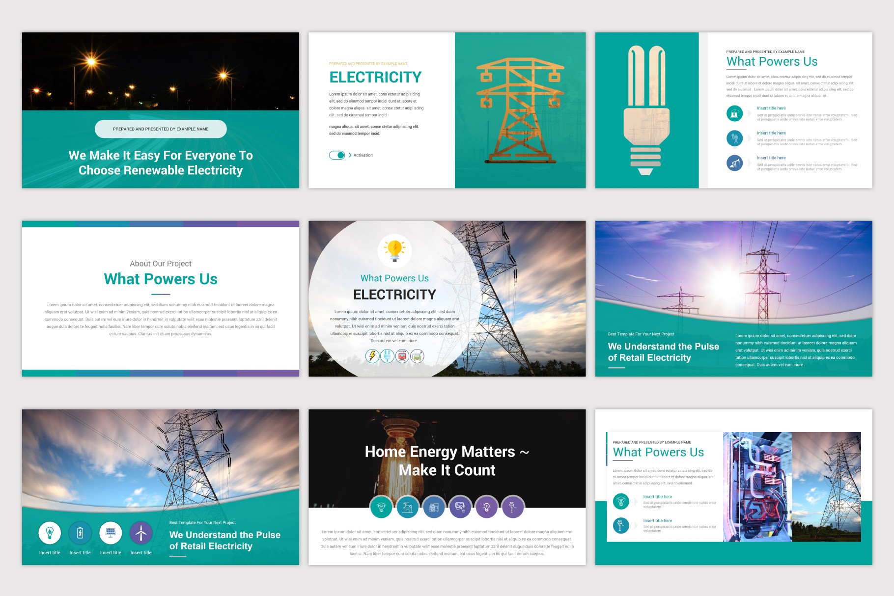 Electricity Background Powerpoint