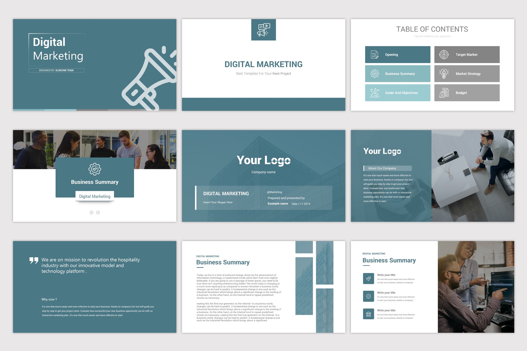 Digital Powerpoint Template