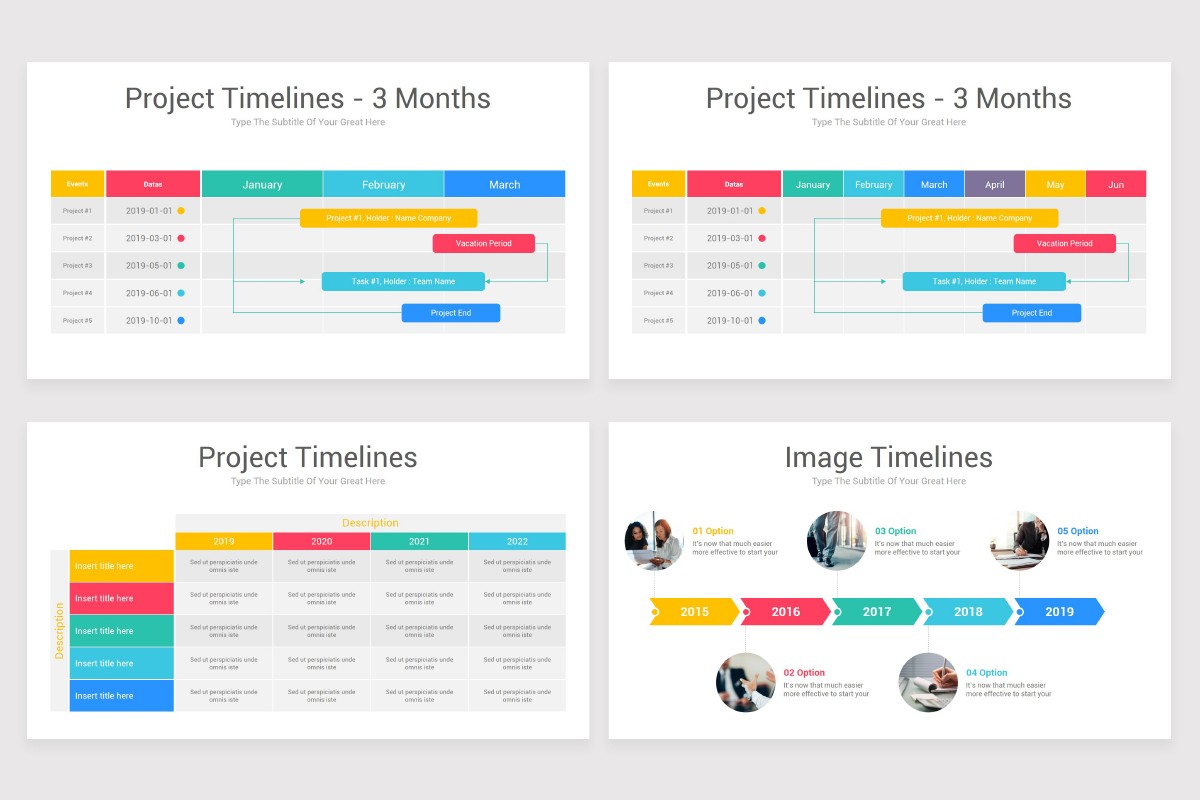 Project Timeline Infographics