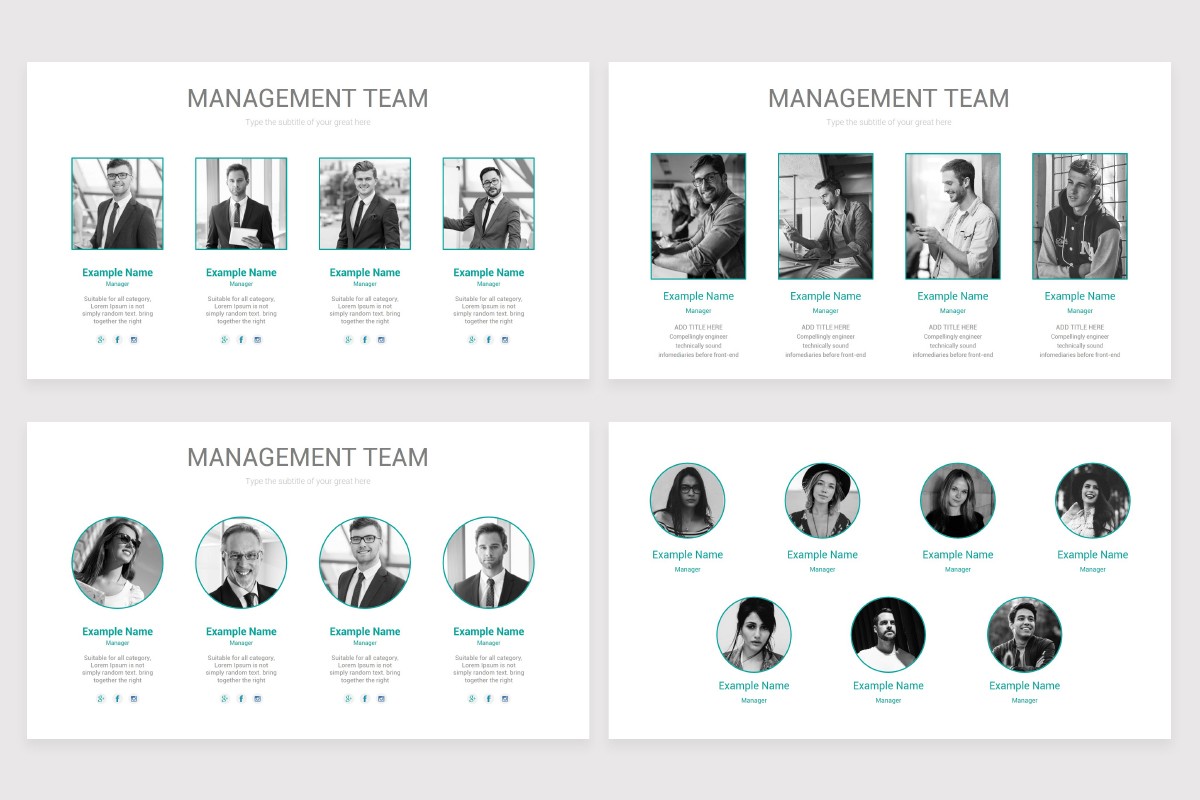 Management Team Slide Example Management Team PowerPoint Presentation Template | Nulivo Market