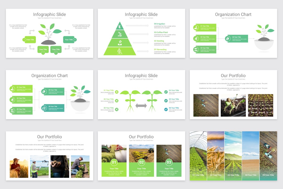 Farm & Agriculture PowerPoint Presentation Template | Nulivo Market
