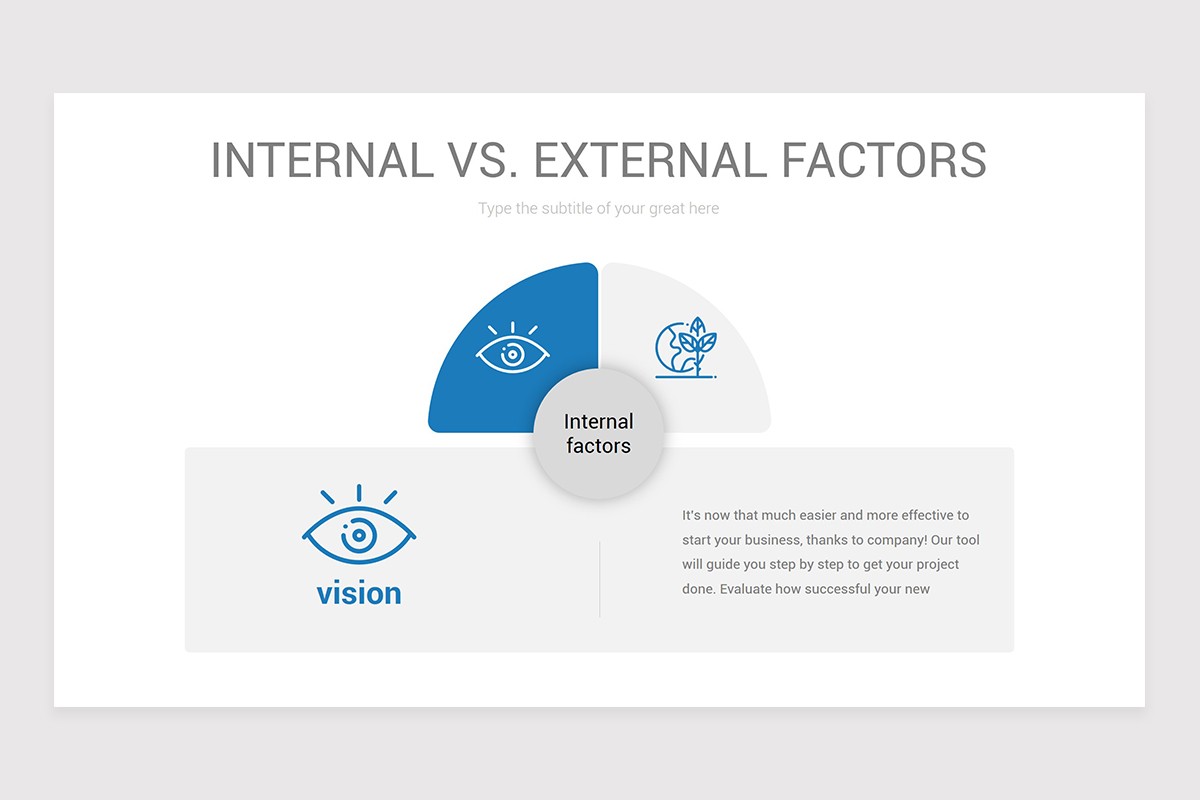 Internal vs. External Factors PowerPoint Template | Nulivo Market
