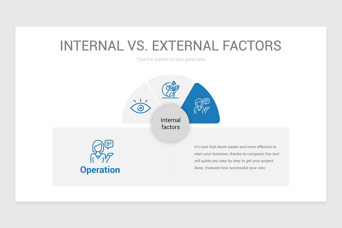Internal vs. External Factors PowerPoint Template | Nulivo Market
