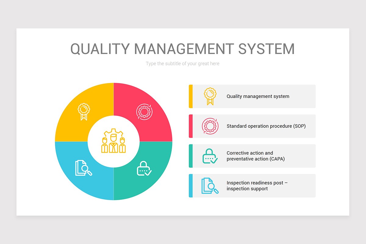 Quality Management System Abstract Quality Management System PowerPoint Diagram | Nulivo Market
