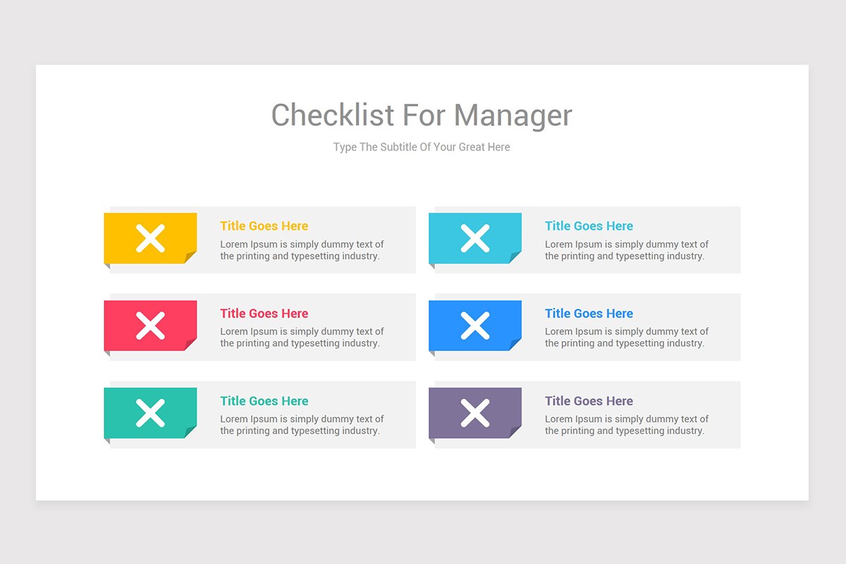 Editable Checklist PowerPoint Template | Nulivo Market