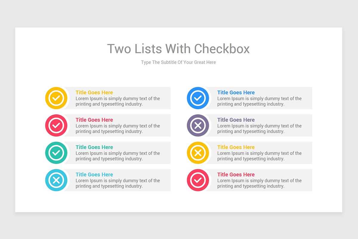 Editable Checklist PowerPoint Template | Nulivo Market