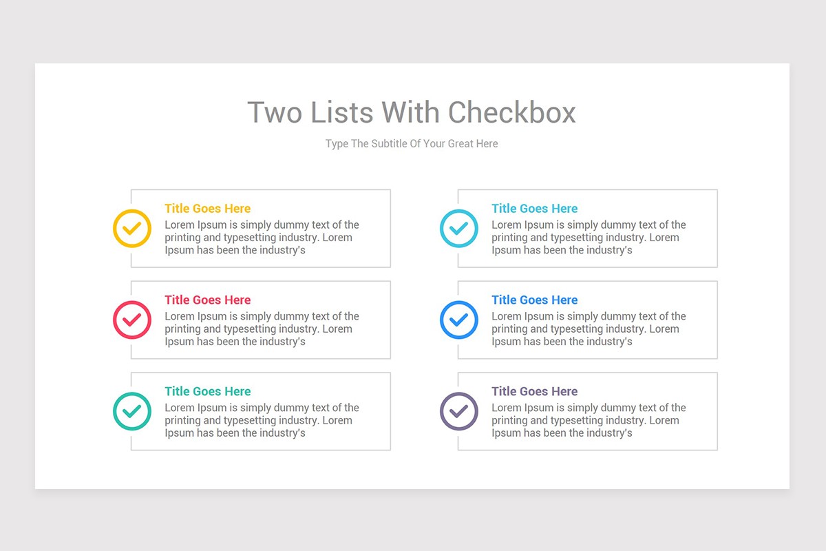 Editable Checklist PowerPoint Template | Nulivo Market