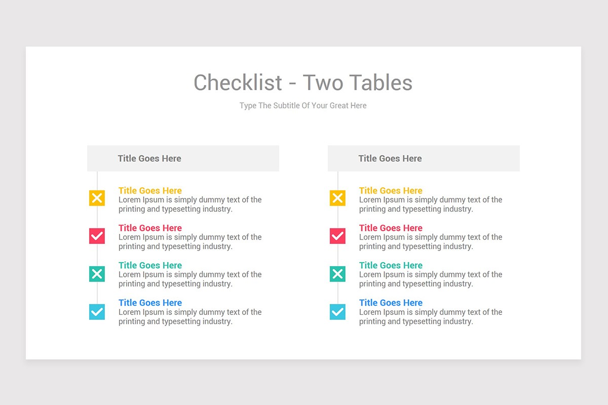 Editable Powerpoint Checklist Editable Checklist PowerPoint Template | Nulivo Market