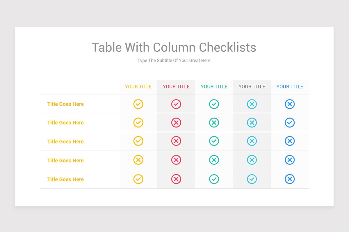 Editable Powerpoint Checklist Editable Checklist PowerPoint Template | Nulivo Market