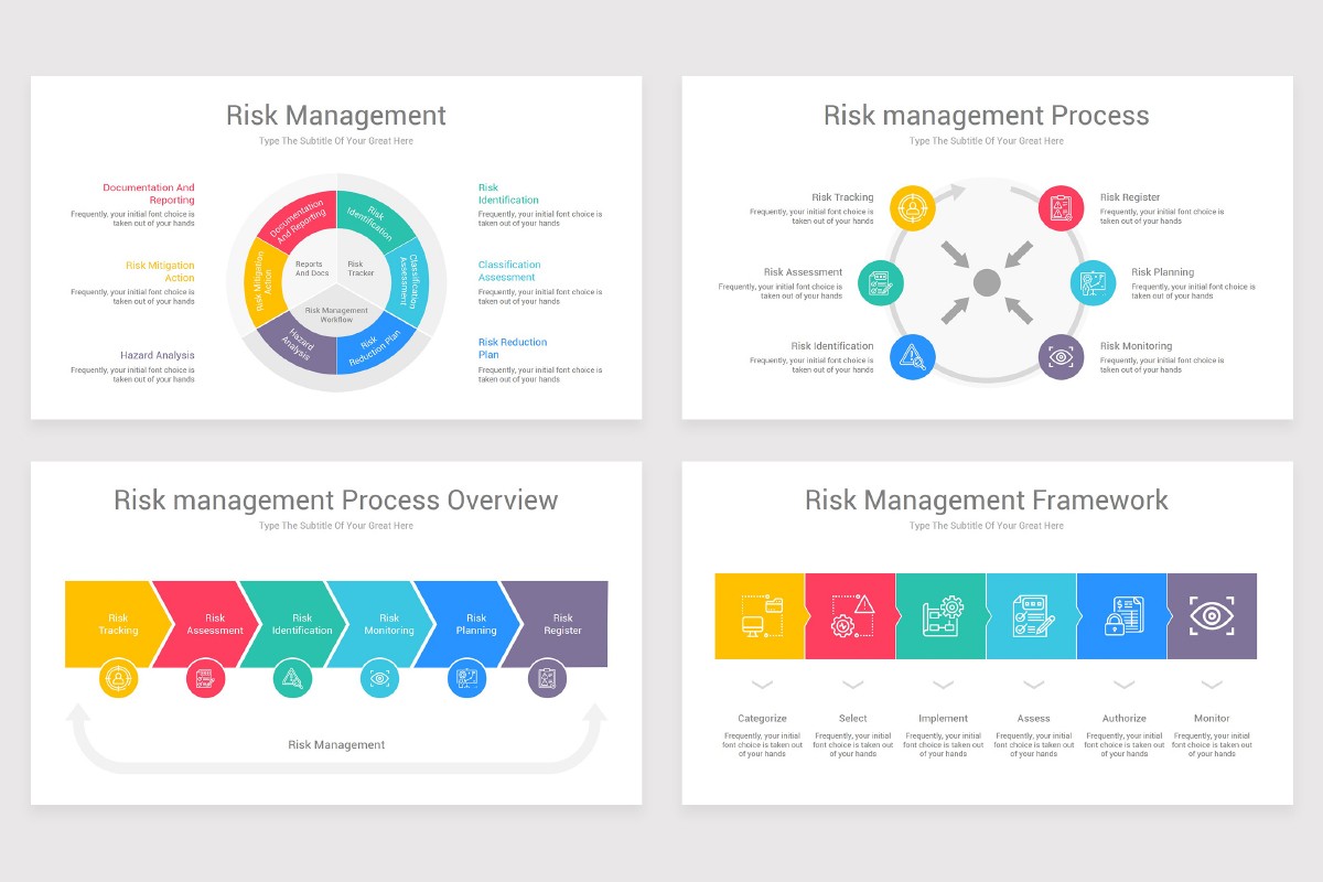 Key Risk Slide Examples Risk Management Keynote Presentation Template | Nulivo Market