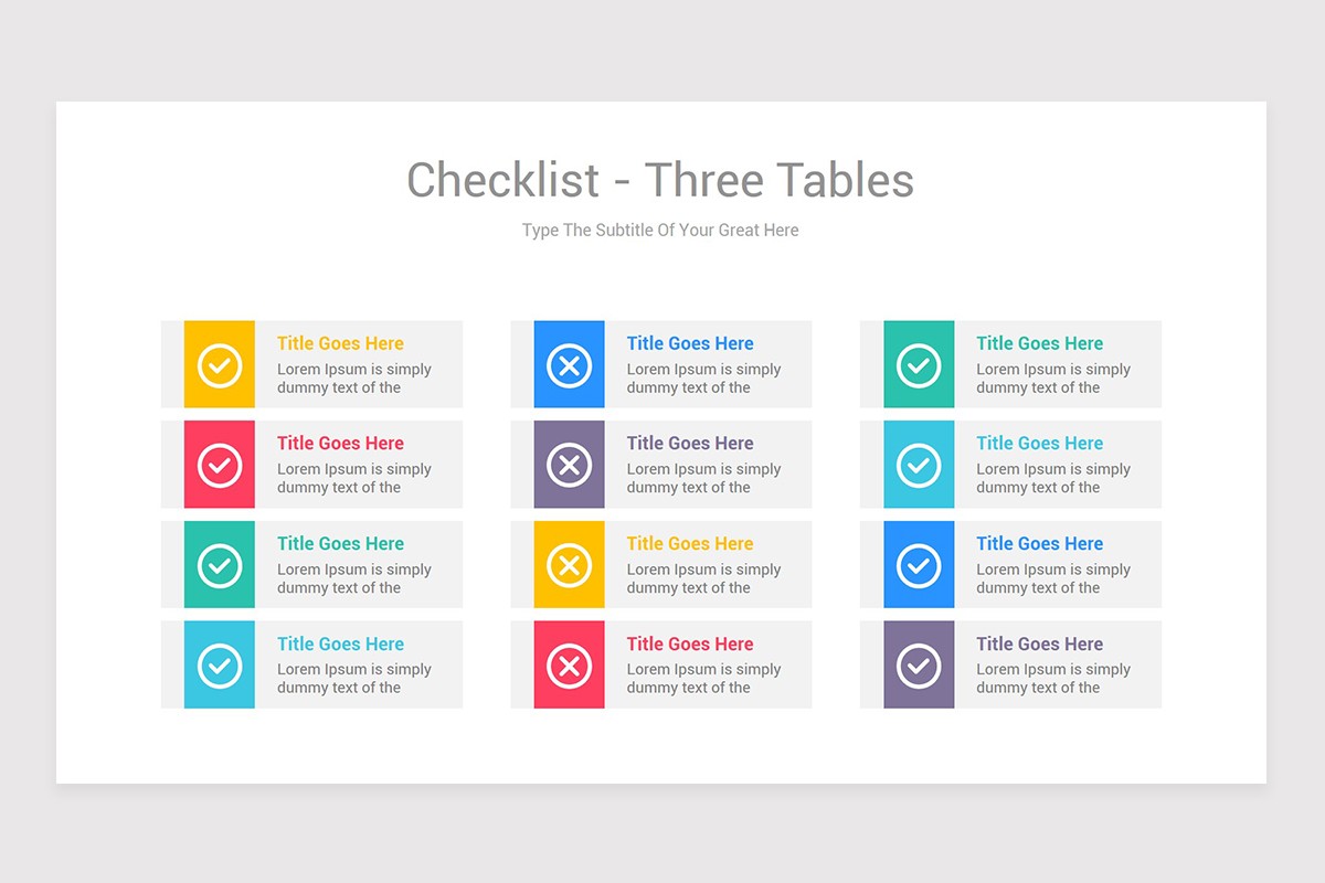 Checklist Diagrams for Keynote Presentation | Nulivo Market