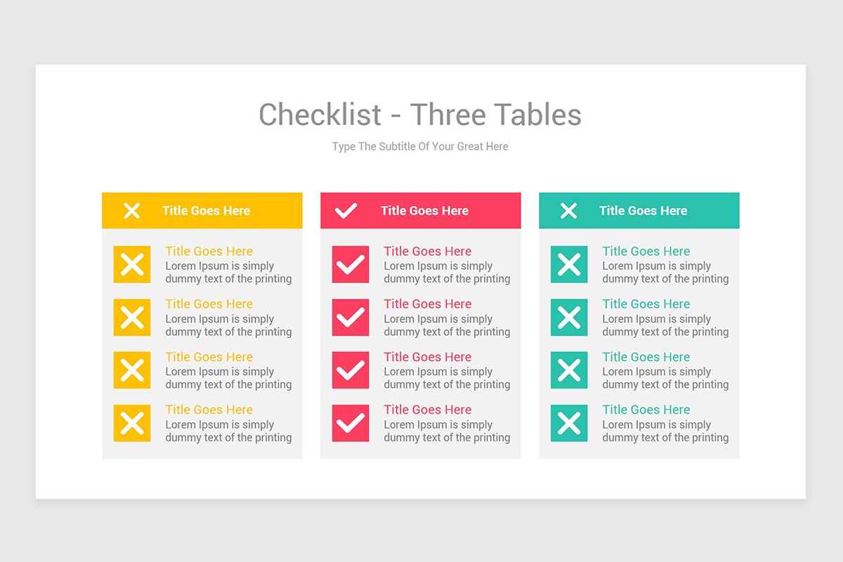 Checklist Diagrams for Keynote Presentation | Nulivo Market