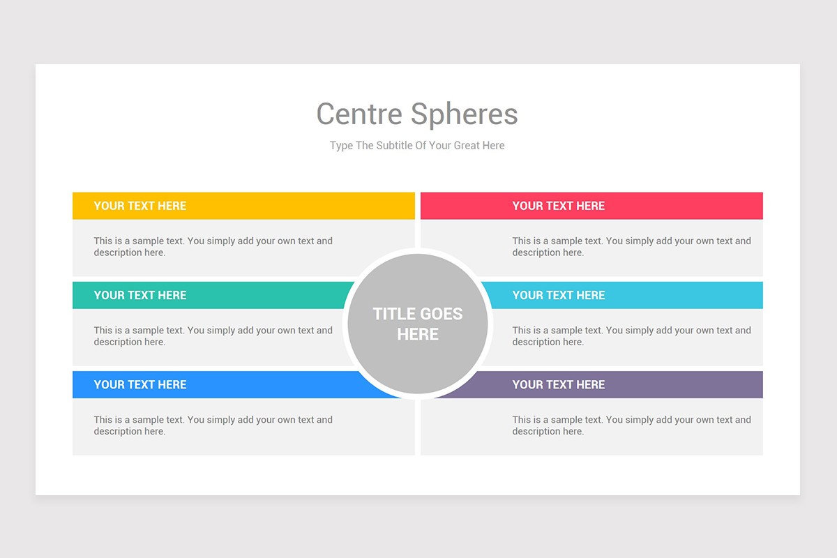 Center Spheres PowerPoint Diagrams Template | Nulivo Market