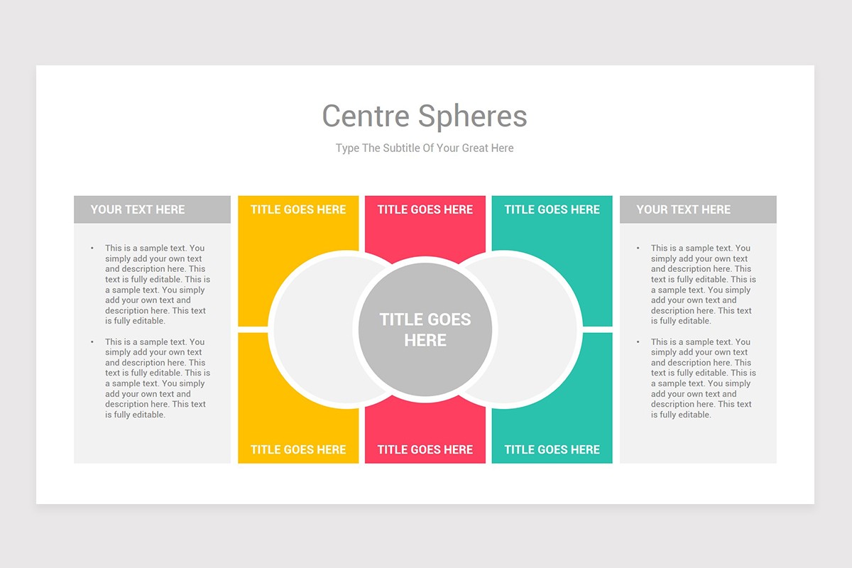 Center Spheres PowerPoint Diagrams Template | Nulivo Market