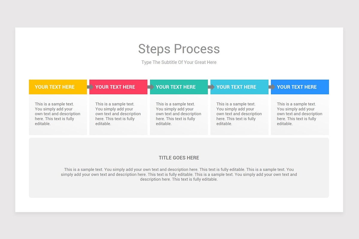Process Text Box Steps Process With Text Boxes PowerPoint Diagrams | Nulivo Market