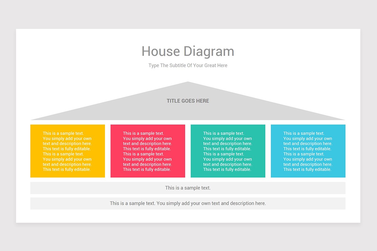 House Diagrams With Pillars PowerPoint Template | Nulivo Market