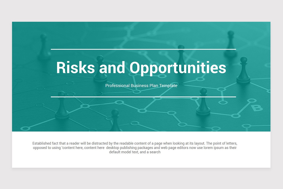 Risks and Opportunities PowerPoint Template Nulivo Market