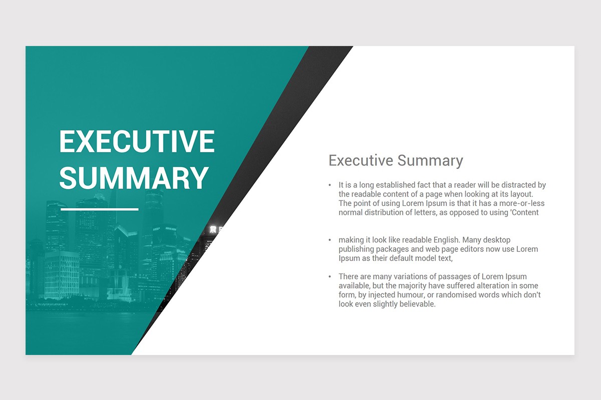 Executive Summary Google Slides Theme Template Nulivo Market