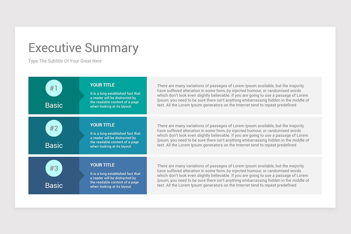 Executive Summary Google Slides Theme Template Nulivo Market
