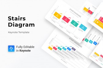 Stairs Diagram Keynote Presentation Template