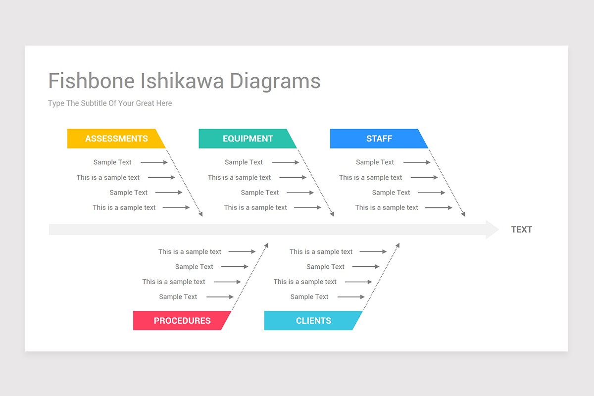 Fishbone Ishikawa Diagrams PowerPoint Template Nulivo Market