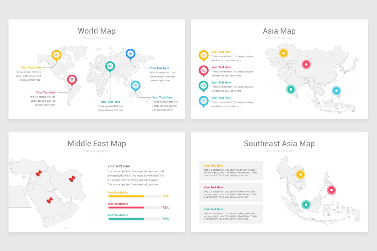 Asia Map Powerpoint Image Asia Maps PowerPoint Template | Nulivo Market
