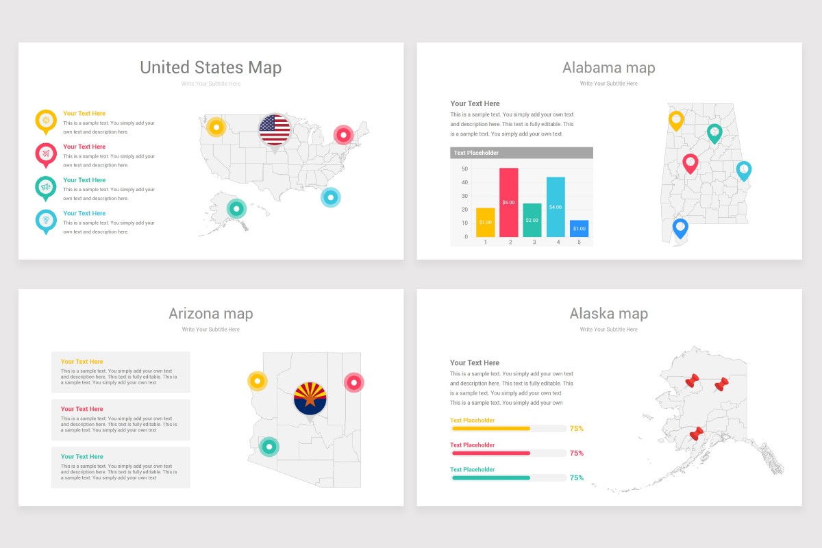USA Counties Maps PowerPoint Template | Nulivo Market