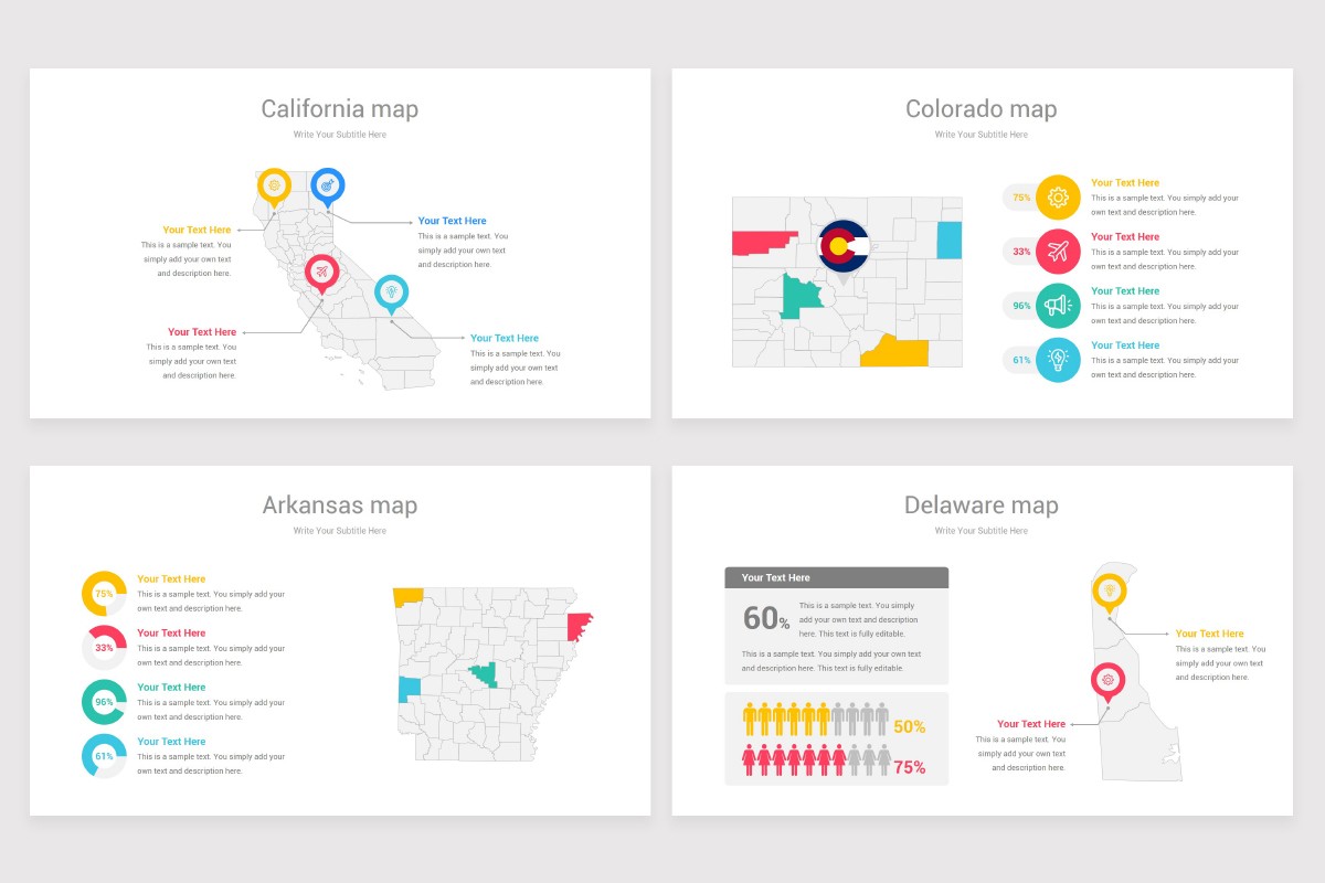 USA Counties Maps PowerPoint Template | Nulivo Market