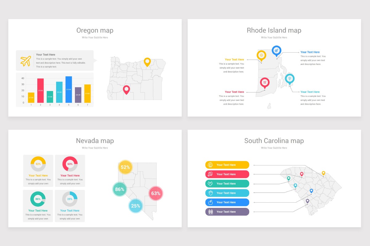 USA Counties Maps PowerPoint Template | Nulivo Market