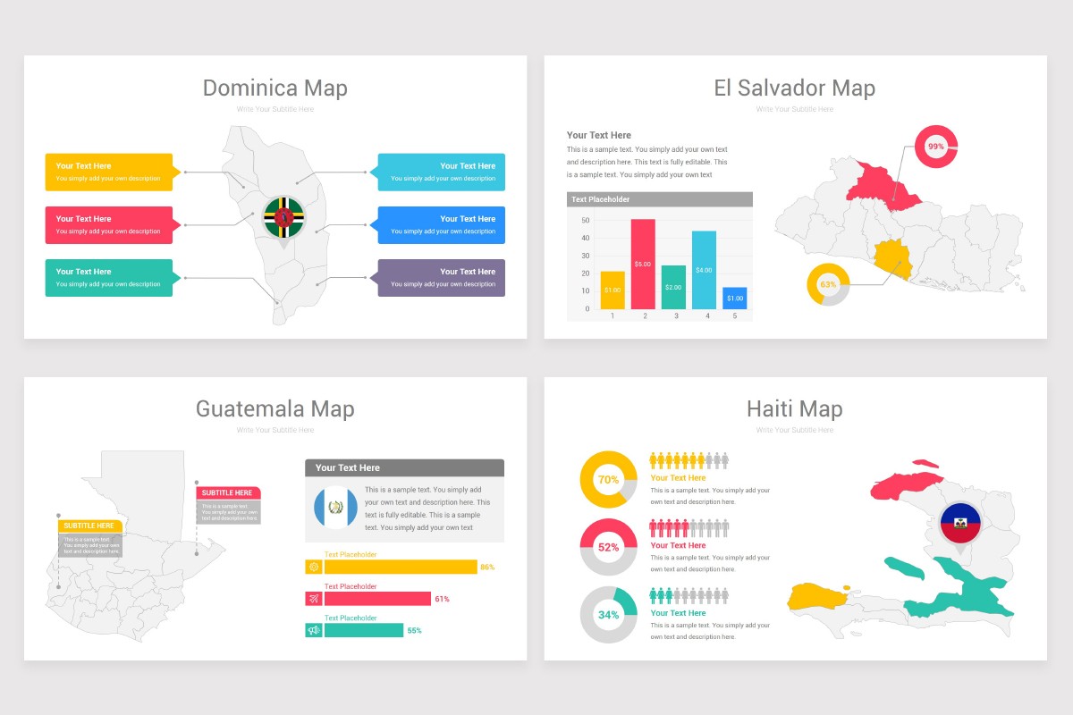 North America Maps Google Slides Template Nulivo Market