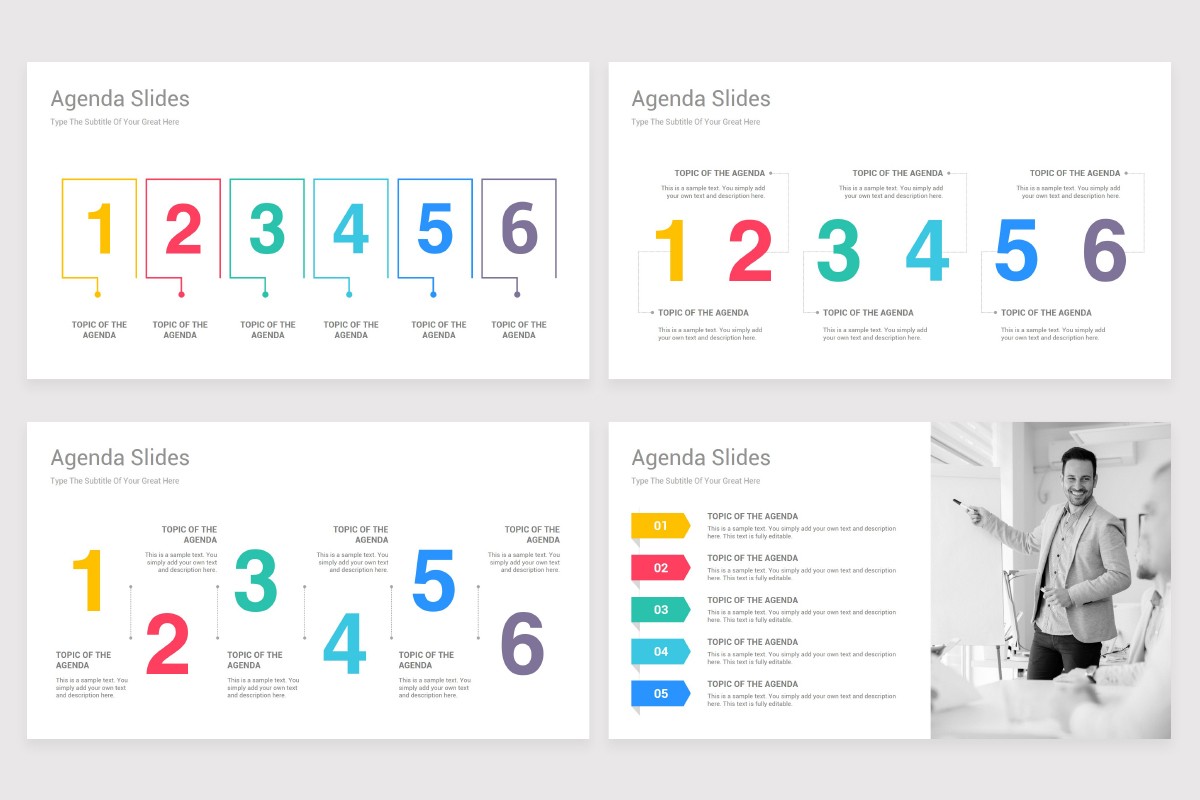 Agenda Google Slides Template Diagrams Nulivo Market