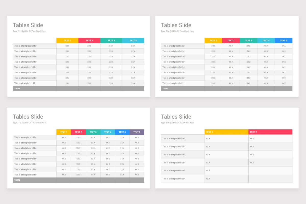 Tables Google Slides Presentation Template | Nulivo Market