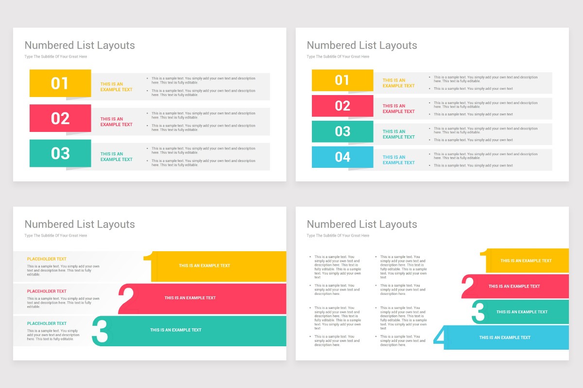 Lists Google Slides Presentation Template | Nulivo Market
