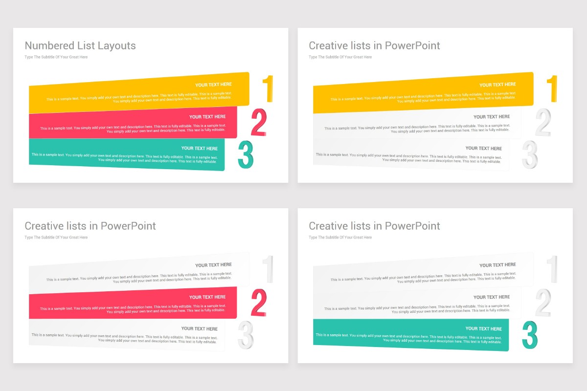 Lists Google Slides Presentation Template | Nulivo Market