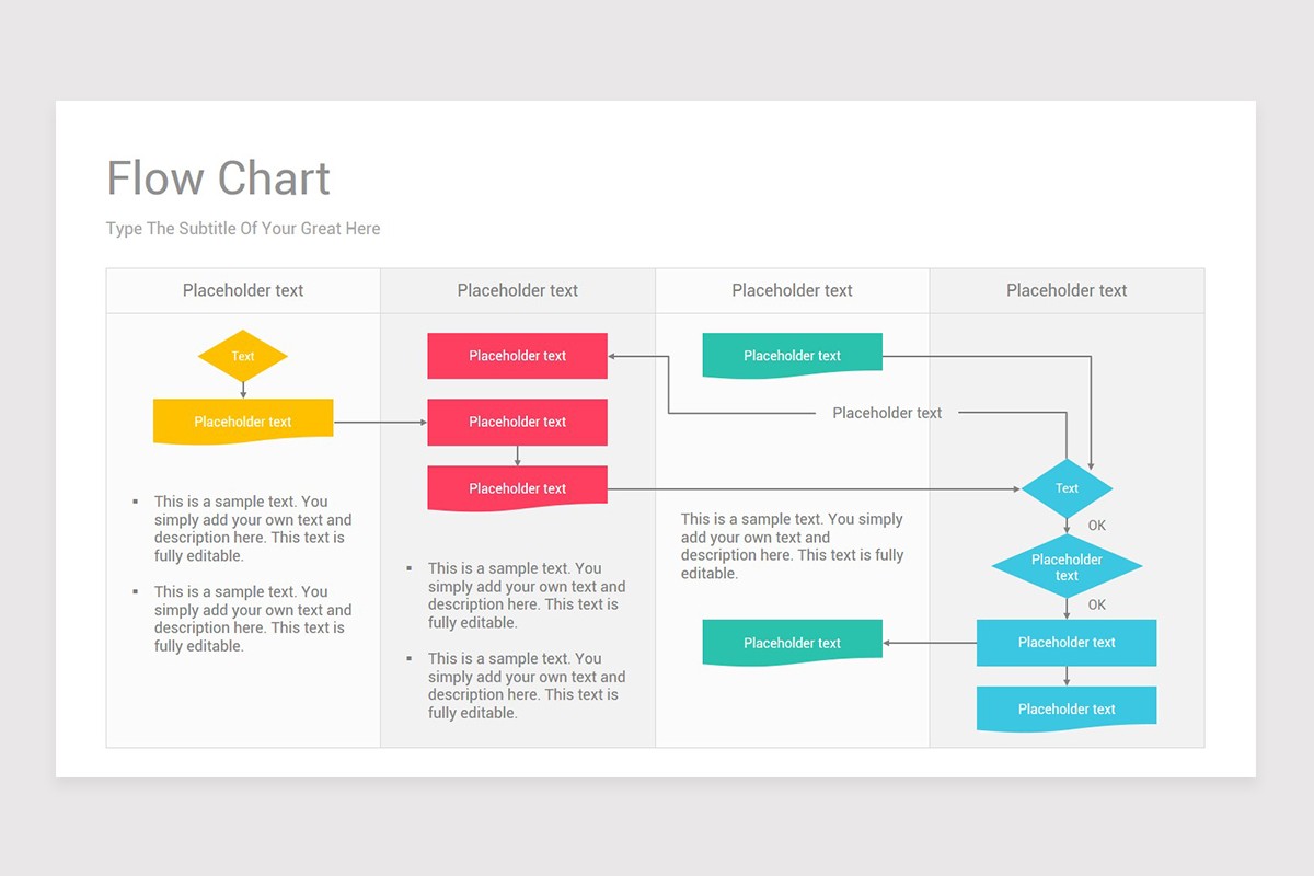 Flow Chart Google Slides Template Diagrams Nulivo Market