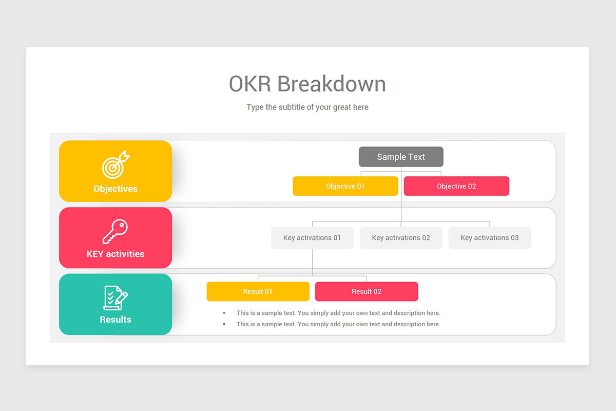 OKR Objectives and Key Results PowerPoint Template Nulivo Market