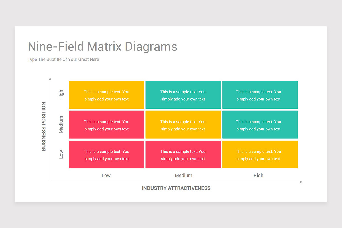 Nine-Field Matrix Diagrams Keynote Template | Nulivo Market