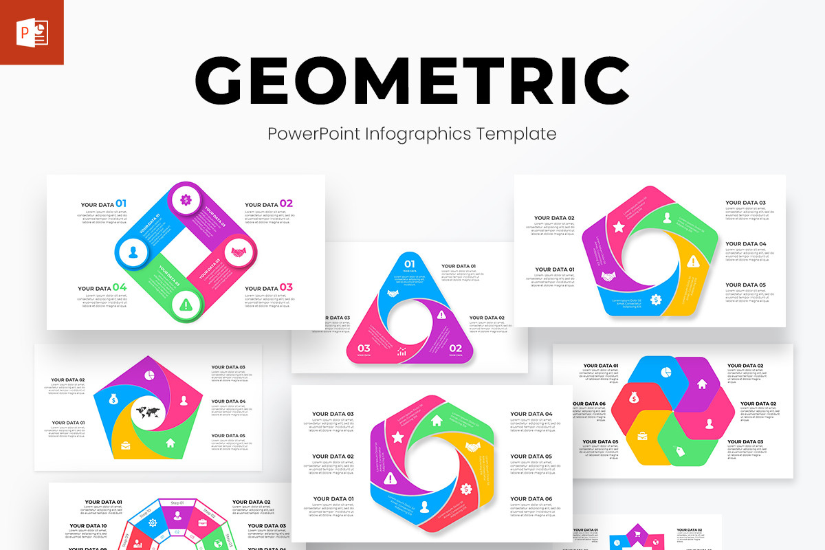 Geometric Infographics PowerPoint Template | Nulivo Market