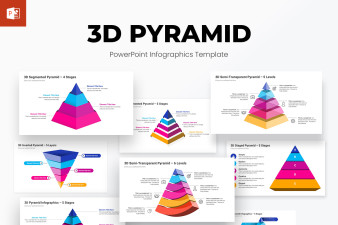 3D Pyramid Infographics PowerPoint Template | Nulivo Market