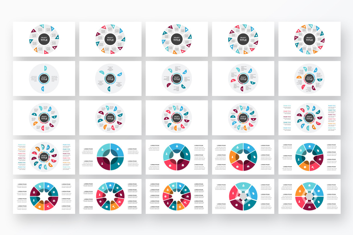 Cycle Infographics Google Slides Template Diagrams | Nulivo Market