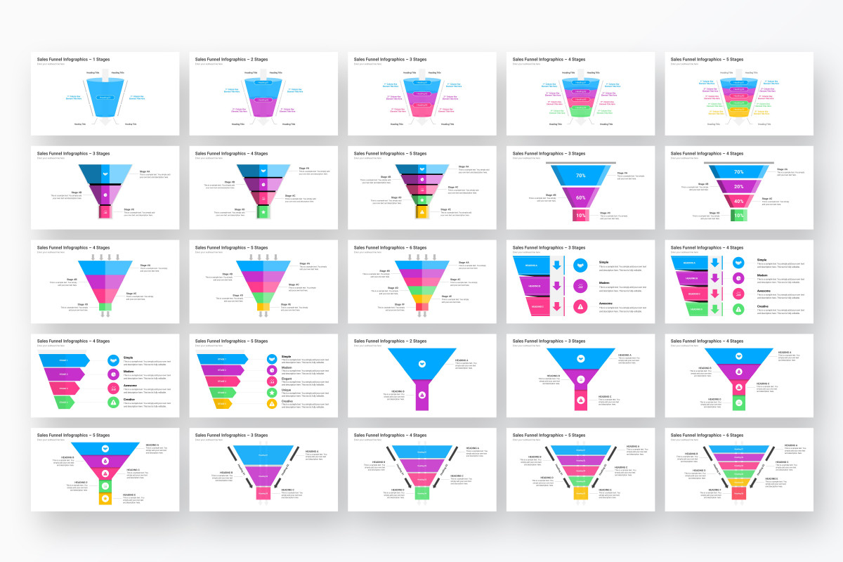 Sales Funnel Infographics Google Slides Template | Nulivo Market