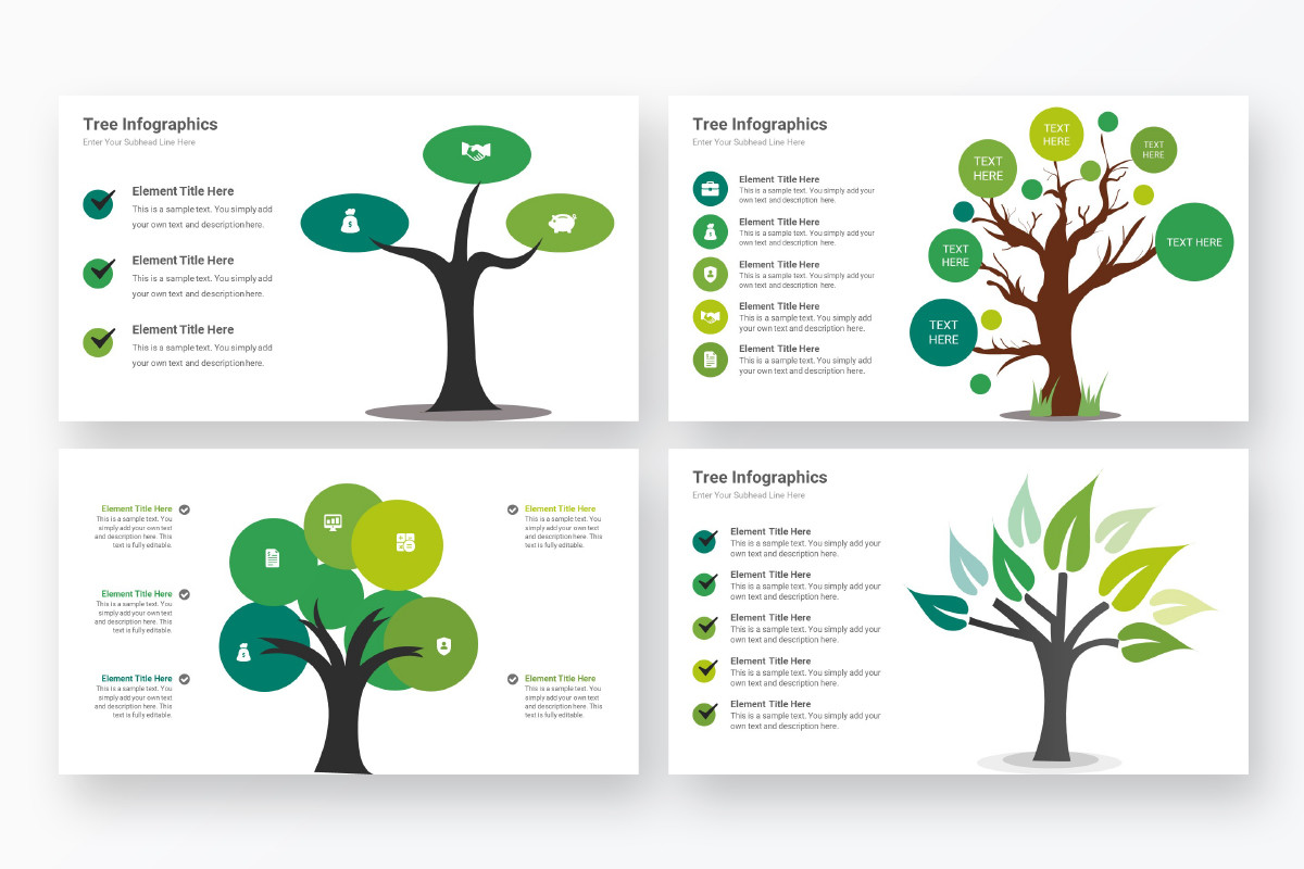 Tree Infographics PowerPoint Template | Nulivo Market